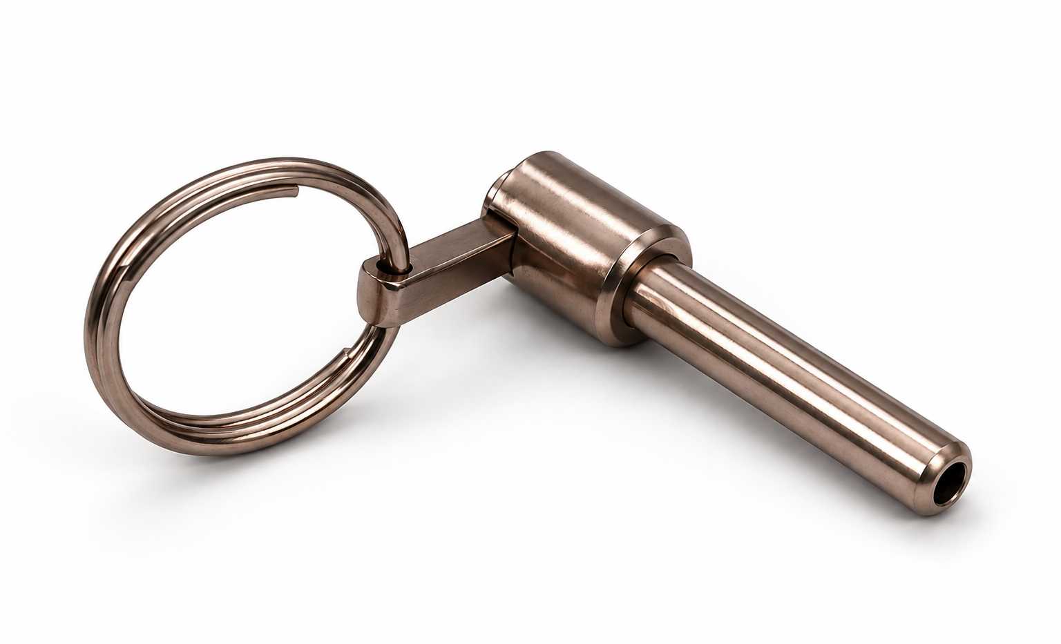 Smart Block Pin button Lever Locking handle single acting side view