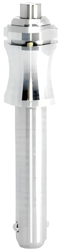 Smart Block Pin button handle thin single acting side view